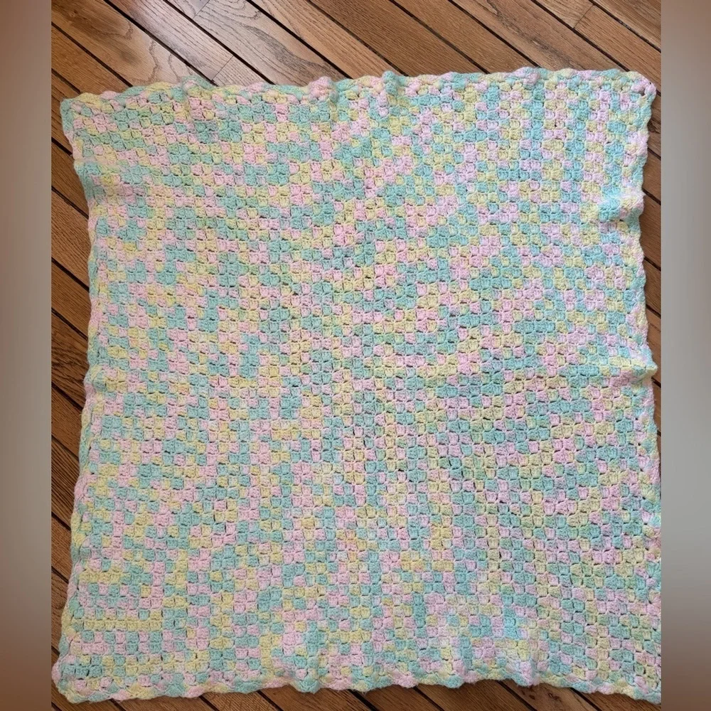 Pastel Crochet Baby Blanket
